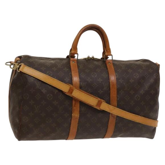LOUIS VUITTON Monogram Keepall Bandouliere 50 Boston Bag M41416 - Picture 1 of 16